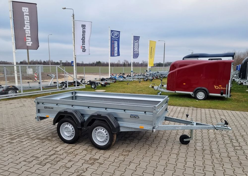 ZASŁAW 265T | 265 x 132 / 750 kg/ 2 osie / lekka przyczepa skrzyniowa - Platós pótkocsi: 1 kép. ZASŁAW 265T | 265 x 132 / 750 kg/ 2 osie / lekka przyczepa skrzyniowa - Platós pótkocsi: 1 kép.