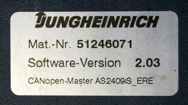 Jungheinrich 51206665 | Rij/hef regeling Drive/lift controller AS2409 i S Index - ECU - Anyagmozgató gép: 3 kép. Jungheinrich 51206665 | Rij/hef regeling Drive/lift controller AS2409 i S Index - ECU - Anyagmozgató gép: 3 kép.