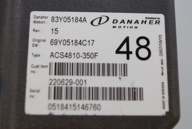 Toyota/BT 220629-001 | Danaher motion AC Superdrive motor controller 83Y05184A A - ECU - Anyagmozgató gép: 2 kép. Toyota/BT 220629-001 | Danaher motion AC Superdrive motor controller 83Y05184A A - ECU - Anyagmozgató gép: 2 kép.