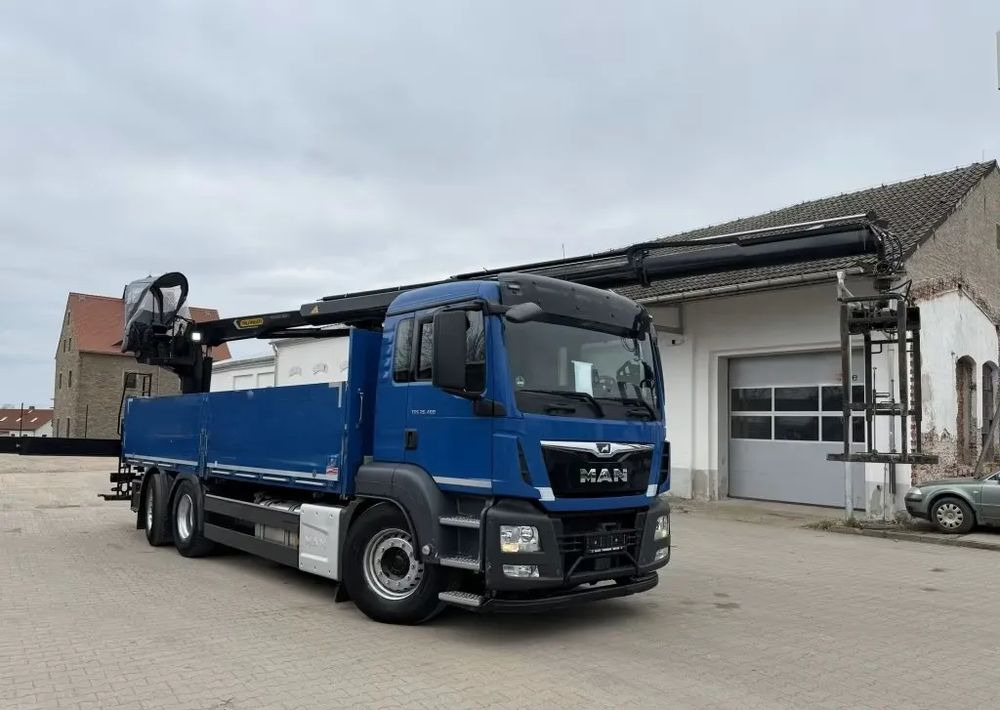 Darus autó, Platós teherautó MAN TGS 26.460 | Palfinger PK20.501L | 2 wysuwy | Euro 6 | 2019 | 125 tys. km!: 7 kép.