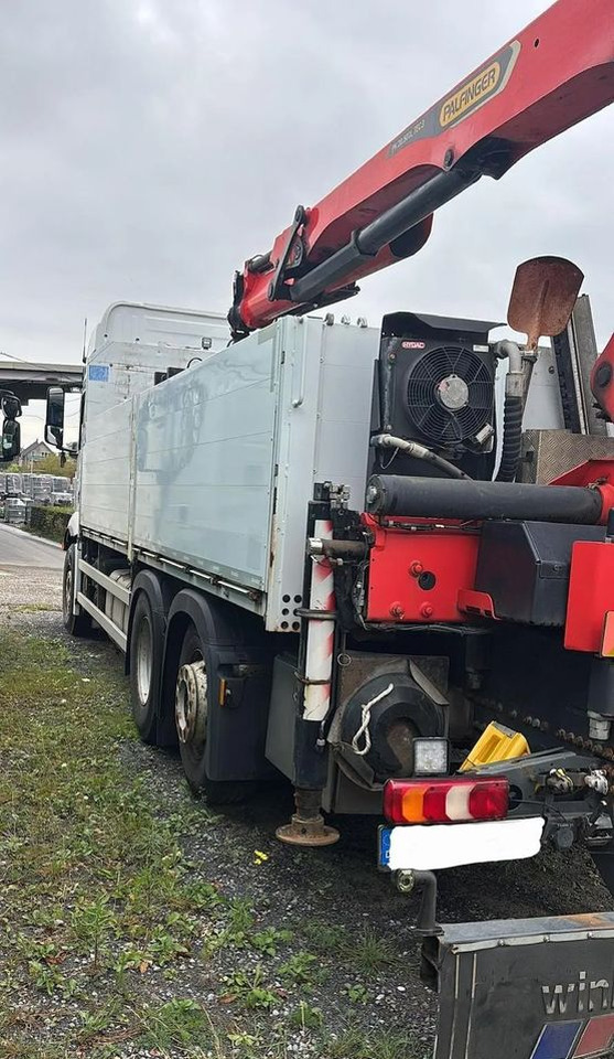 Mercedes-Benz ACTROS 2545 / 6x2 / HDS Palfinger PK 20.501 sterowany radiowo / Przyczepa w zestawie / Euro6/ Przebieg 340 000km - Platós teherautó, Darus autó: 3 kép. Mercedes-Benz ACTROS 2545 / 6x2 / HDS Palfinger PK 20.501 sterowany radiowo / Przyczepa w zestawie / Euro6/ Przebieg 340 000km - Platós teherautó, Darus autó: 3 kép.