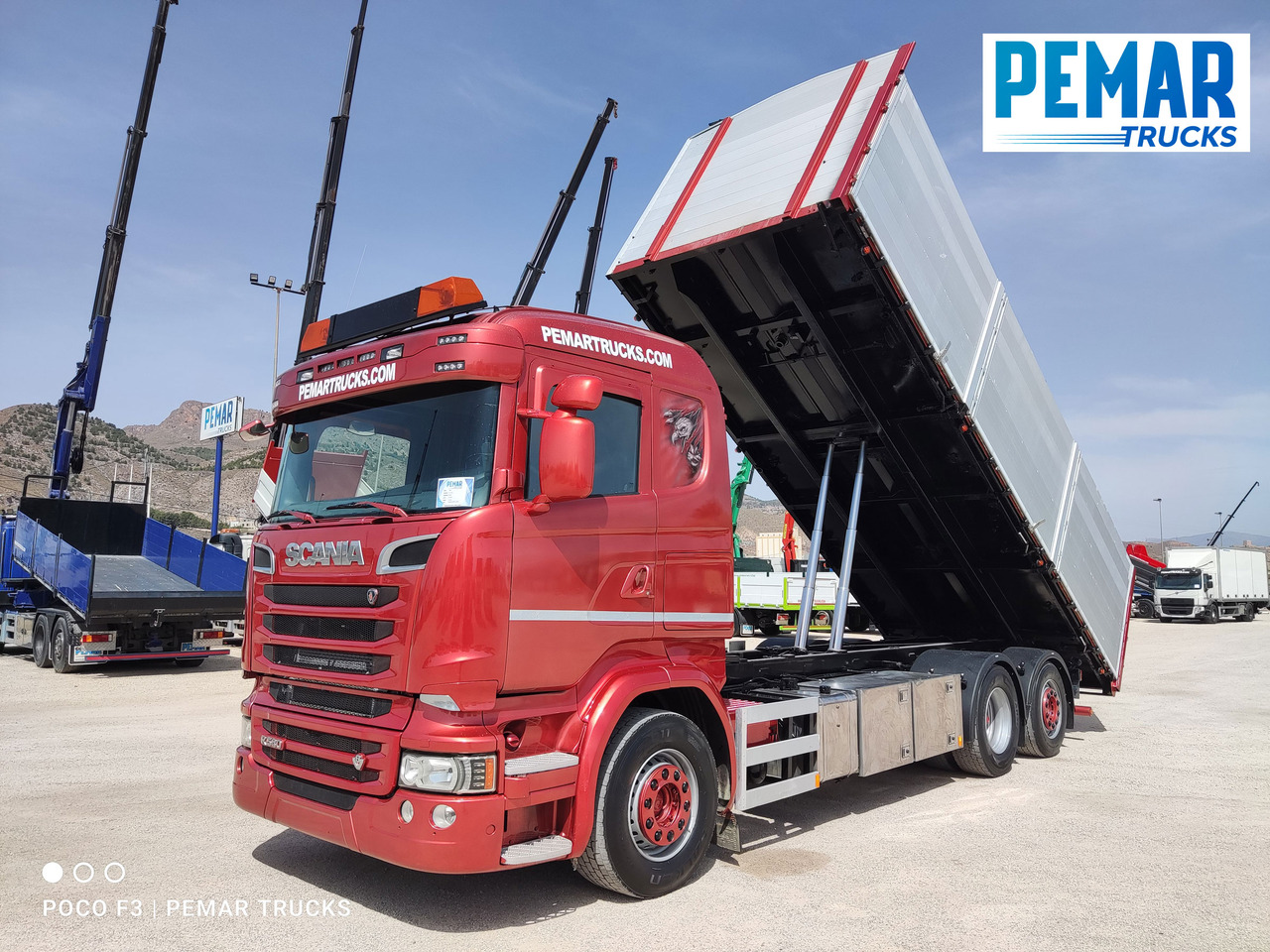 SCANIA R 580 6X2 BASCULANTE RETARDER EURO 6 - Billenőplatós teherautó: 1 kép. SCANIA R 580 6X2 BASCULANTE RETARDER EURO 6 - Billenőplatós teherautó: 1 kép.