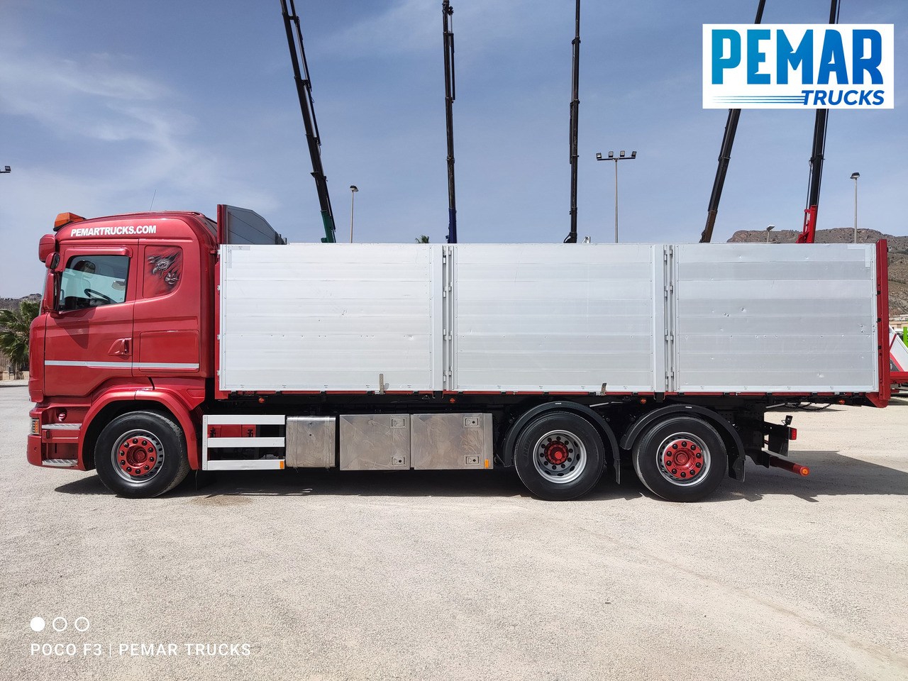 Billenőplatós teherautó SCANIA R 580 6X2 BASCULANTE RETARDER EURO 6: 9 kép.