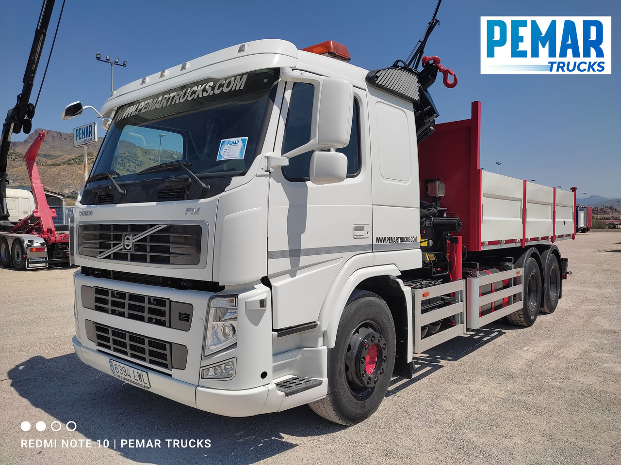 VOLVO FM 440 6X4 GRUA BASCULANTE - Billenőplatós teherautó, Darus autó: 2 kép. VOLVO FM 440 6X4 GRUA BASCULANTE - Billenőplatós teherautó, Darus autó: 2 kép.