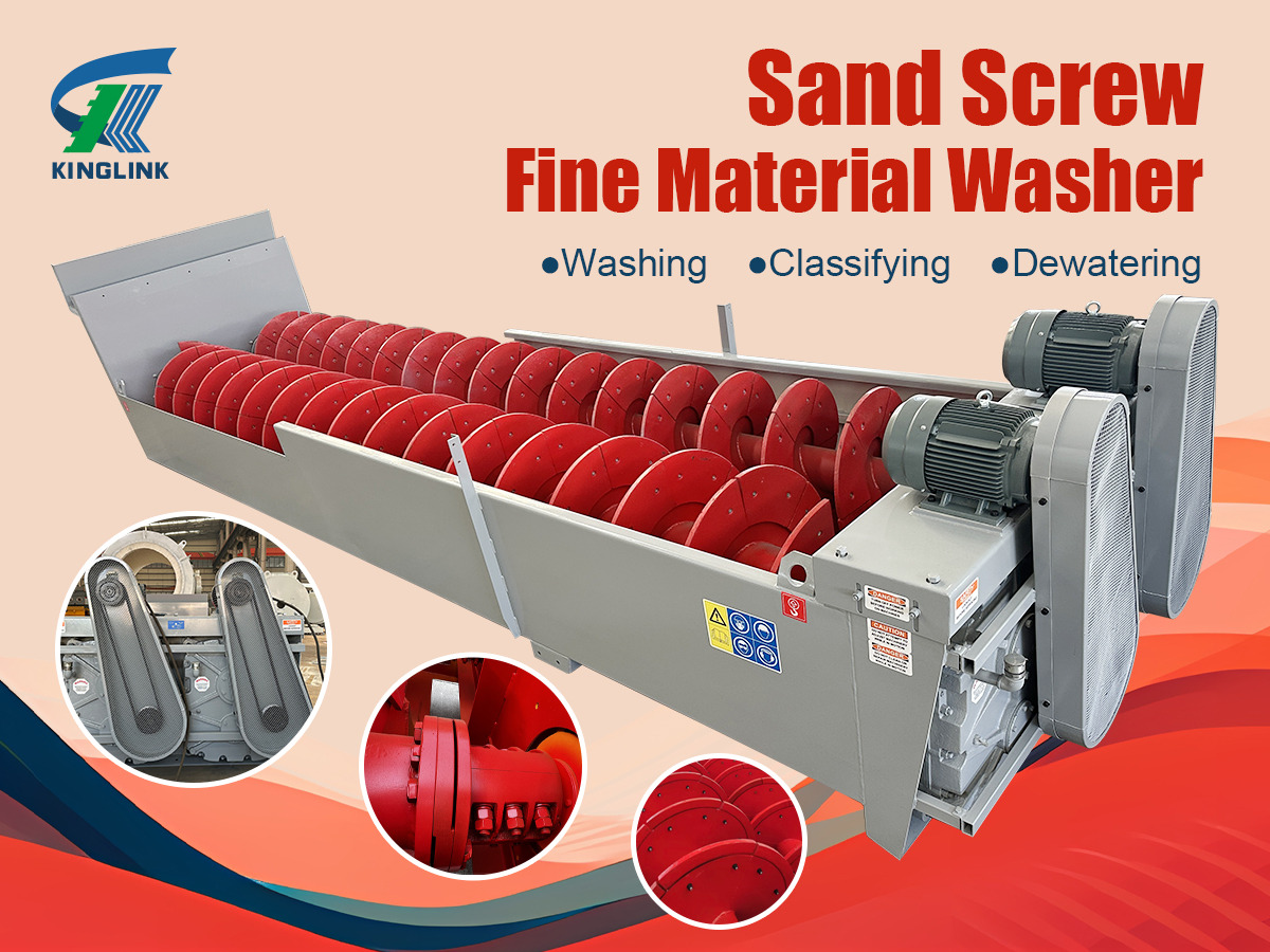 Kinglink Screw Sand Washer | 44'' x 32' Fine Material Washer - Törőgép: 1 kép. Kinglink Screw Sand Washer | 44'' x 32' Fine Material Washer - Törőgép: 1 kép.