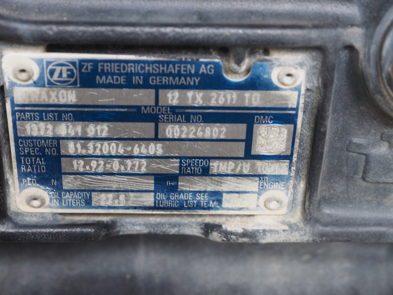 ZF MAN Traxon Getriebe / gearbox 12TX2611 TO - Sebességváltó - Teherautó: 2 kép. ZF MAN Traxon Getriebe / gearbox 12TX2611 TO - Sebességváltó - Teherautó: 2 kép.