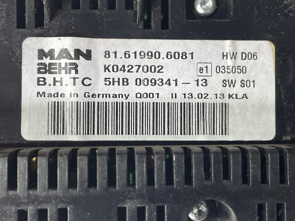 BEHR AIR CONDITIONING CONTROLLER - 81.61990.6081 - Elektromos rendszer - Teherautó: 2 kép. BEHR AIR CONDITIONING CONTROLLER - 81.61990.6081 - Elektromos rendszer - Teherautó: 2 kép.