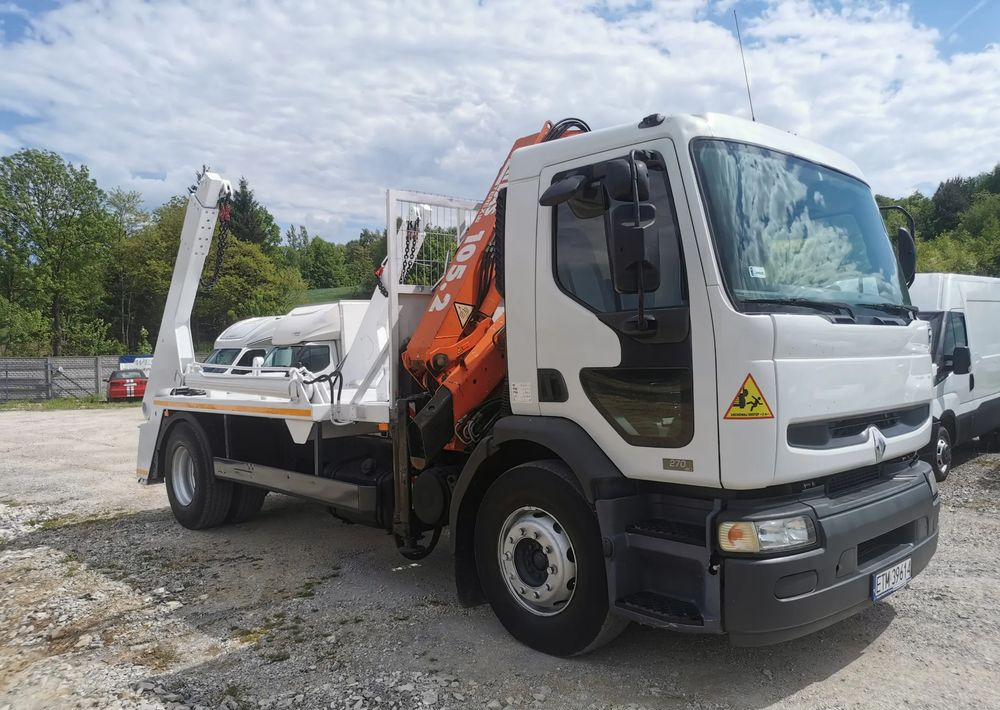 Renault Premium 270DCi + żuraw HDS Atlas 105.2 + Bramowiec MEILLER 12t Kontener - Konténerszállító, Darus autó: 2 kép. Renault Premium 270DCi + żuraw HDS Atlas 105.2 + Bramowiec MEILLER 12t Kontener - Konténerszállító, Darus autó: 2 kép.