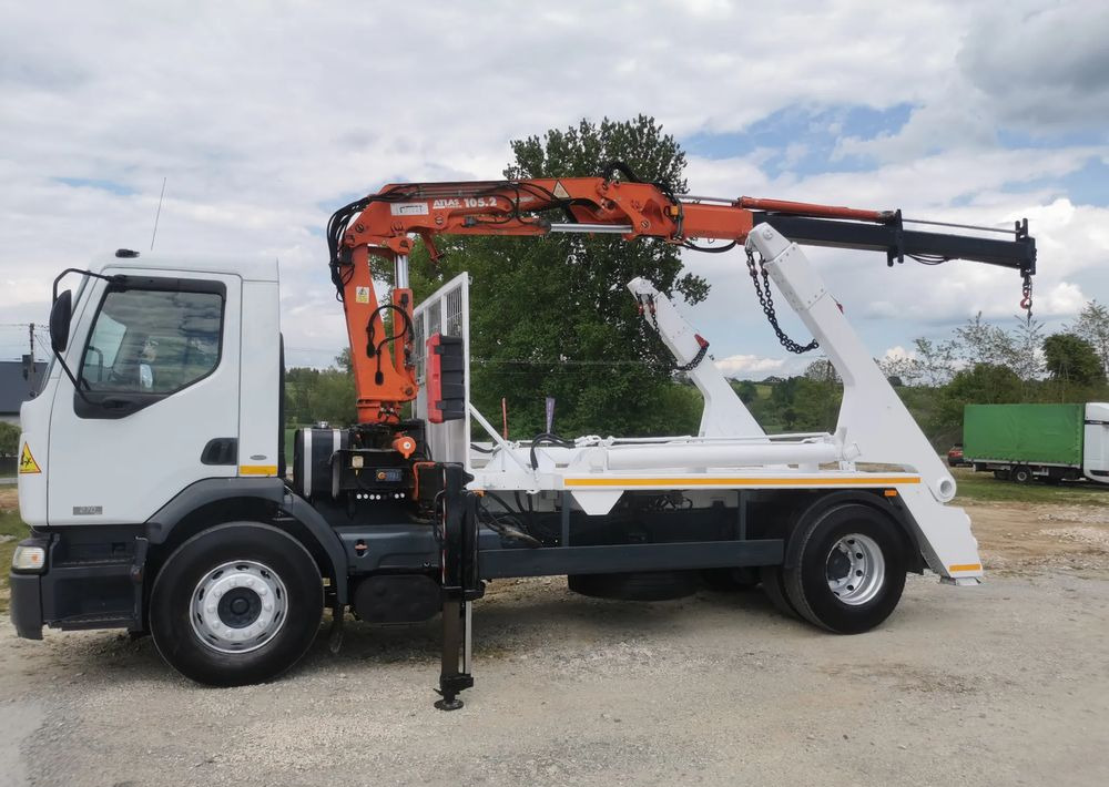 Renault Premium 270DCi + żuraw HDS Atlas 105.2 + Bramowiec MEILLER 12t Kontener - Konténerszállító, Darus autó: 5 kép. Renault Premium 270DCi + żuraw HDS Atlas 105.2 + Bramowiec MEILLER 12t Kontener - Konténerszállító, Darus autó: 5 kép.