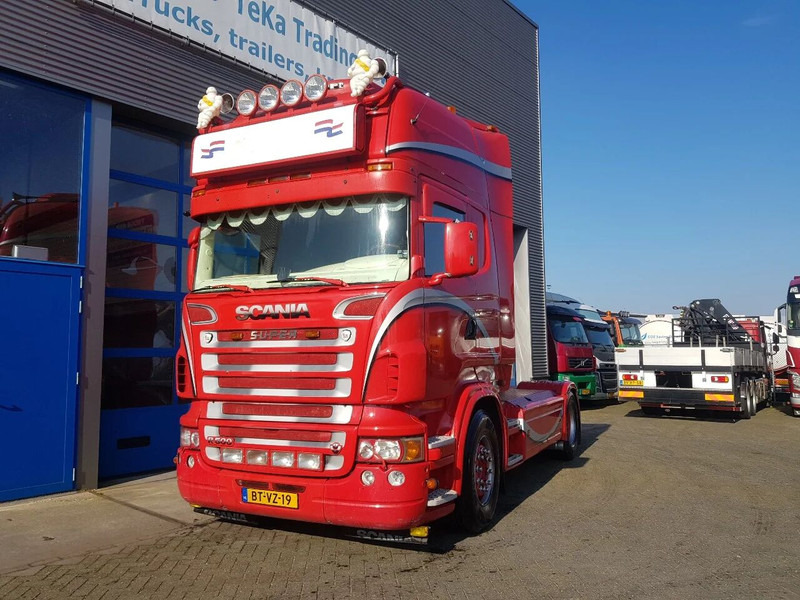 Nyergesvontató Scania R500 V8 Showtruck Open uitlaat Standairco Retarder: 1 kép.