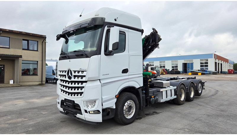 Mercedes-Benz Arocs 3253 8X4*4 Fassi F295 - Horgos rakodó teherautó, Darus autó: 3 kép. Mercedes-Benz Arocs 3253 8X4*4 Fassi F295 - Horgos rakodó teherautó, Darus autó: 3 kép.
