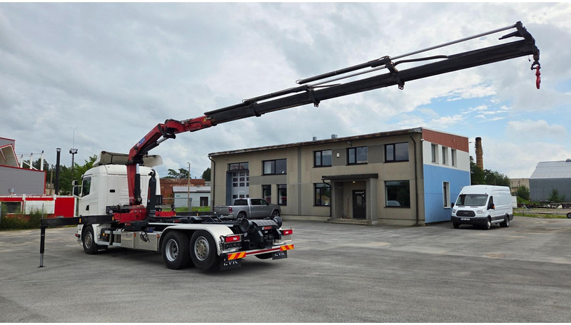 Scania G450 6X2*4 HMF 2120 crane 700 hours - Horgos rakodó teherautó, Darus autó: 4 kép. Scania G450 6X2*4 HMF 2120 crane 700 hours - Horgos rakodó teherautó, Darus autó: 4 kép.