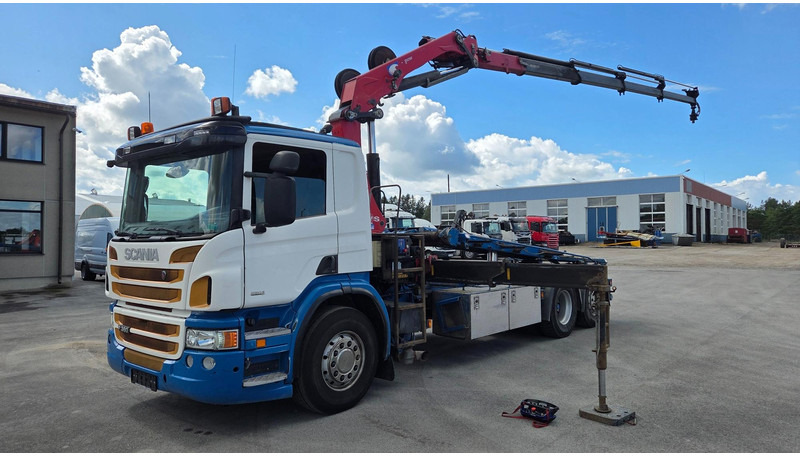 Scania P360 6X2*4 HMF 1720K4 EURO6 - Teherautó - kábelrendszer, Darus autó: 1 kép. Scania P360 6X2*4 HMF 1720K4 EURO6 - Teherautó - kábelrendszer, Darus autó: 1 kép.