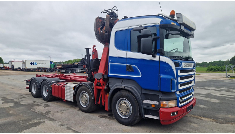 Scania R500 8X4 Epsilon E250Z95 - Horgos rakodó teherautó, Darus autó: 4 kép. Scania R500 8X4 Epsilon E250Z95 - Horgos rakodó teherautó, Darus autó: 4 kép.