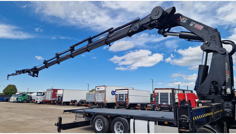 Volvo FH480 8X4 HIAB 800E-6 HiPro + JIB170X5 - Platós teherautó, Darus autó: 4 kép. Volvo FH480 8X4 HIAB 800E-6 HiPro + JIB170X5 - Platós teherautó, Darus autó: 4 kép.