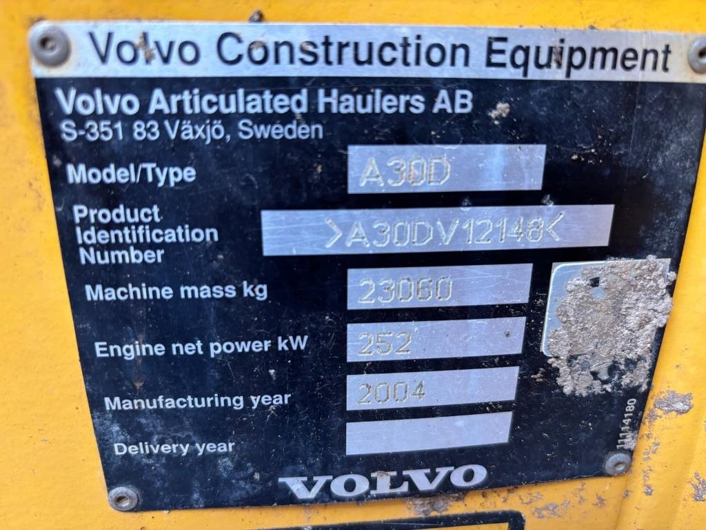 Volvo A 30 D (Under Preparation)  - Csuklós dömper: 4 kép. Volvo A 30 D (Under Preparation)  - Csuklós dömper: 4 kép.