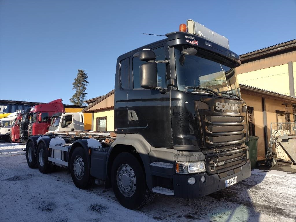Scania R490 8x4 vaijerilaite,Euro6 - Konténerszállító: 1 kép. Scania R490 8x4 vaijerilaite,Euro6 - Konténerszállító: 1 kép.