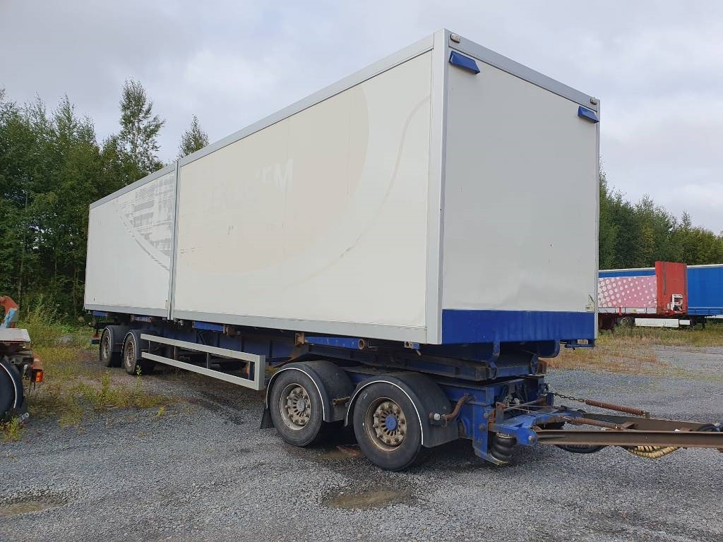 VAK 2 lavan Vaihtolava kärry +2 konttia ADR!! - Multiliftes/ Konténerszállító pótkocsi: 3 kép. VAK 2 lavan Vaihtolava kärry +2 konttia ADR!! - Multiliftes/ Konténerszállító pótkocsi: 3 kép.