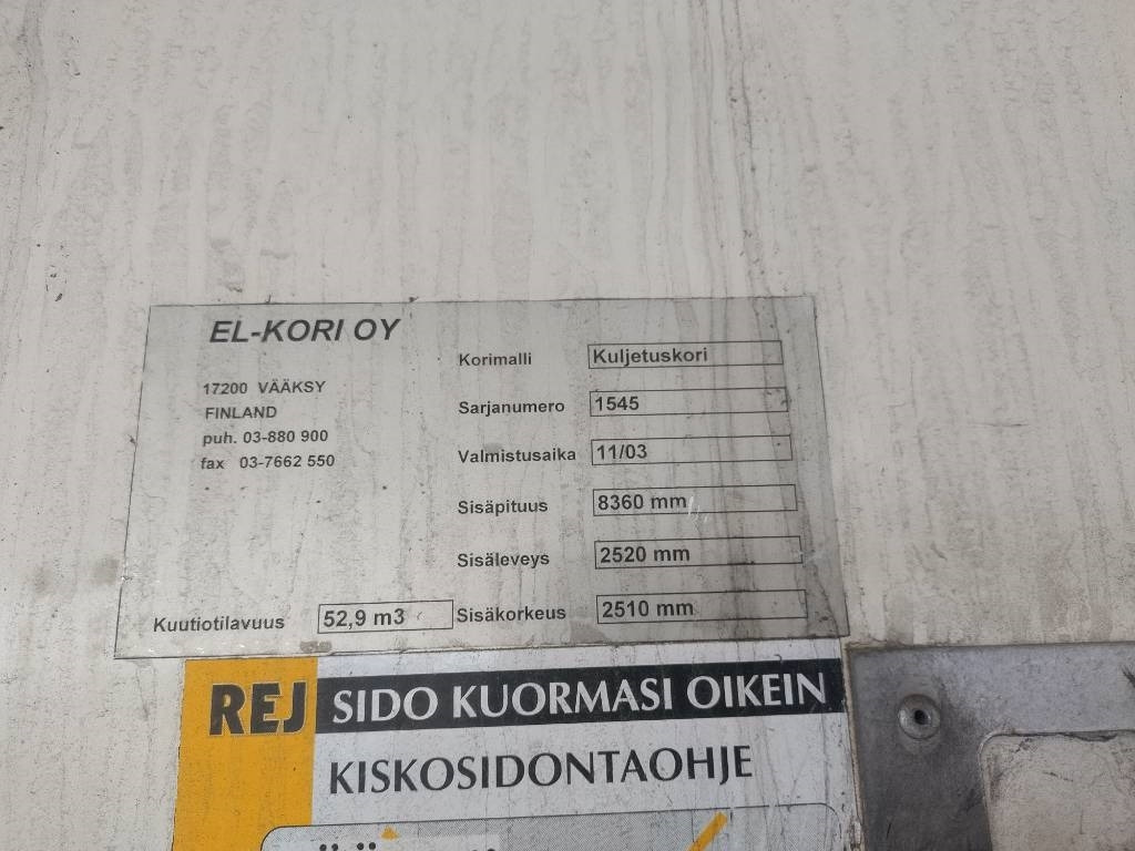 Dobozos felépítményű teherautó Volvo FM9 4x2 8,40m pitkä kylkiaukeava kori: 7 kép.