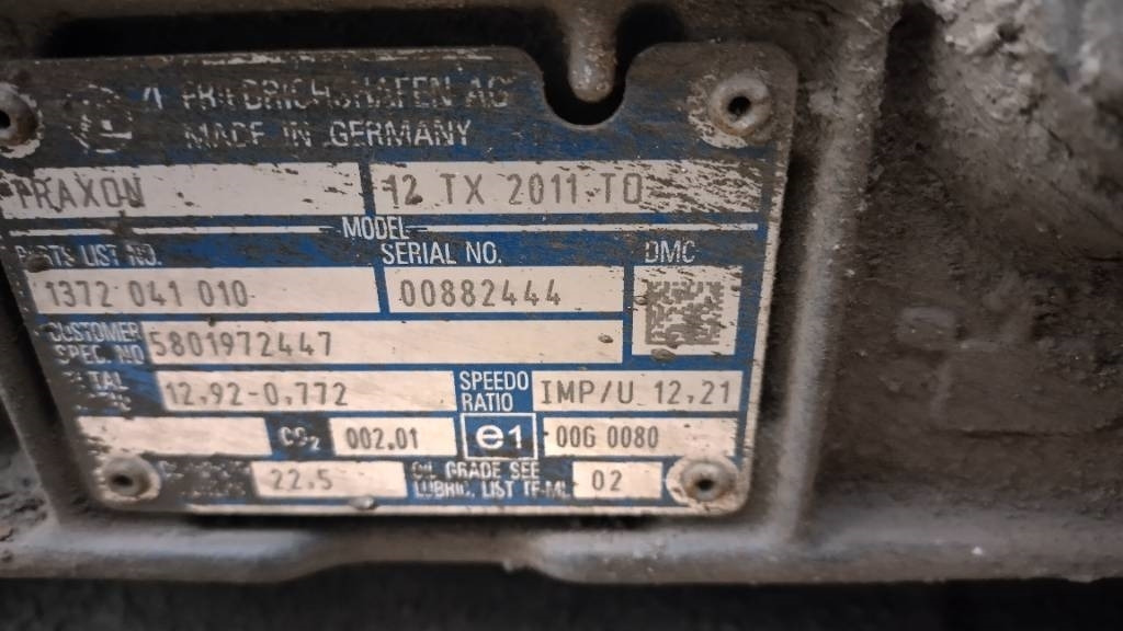 ZF Traxon 12 TX 2011 TO - Sebességváltó - Teherautó: 5 kép. ZF Traxon 12 TX 2011 TO - Sebességváltó - Teherautó: 5 kép.