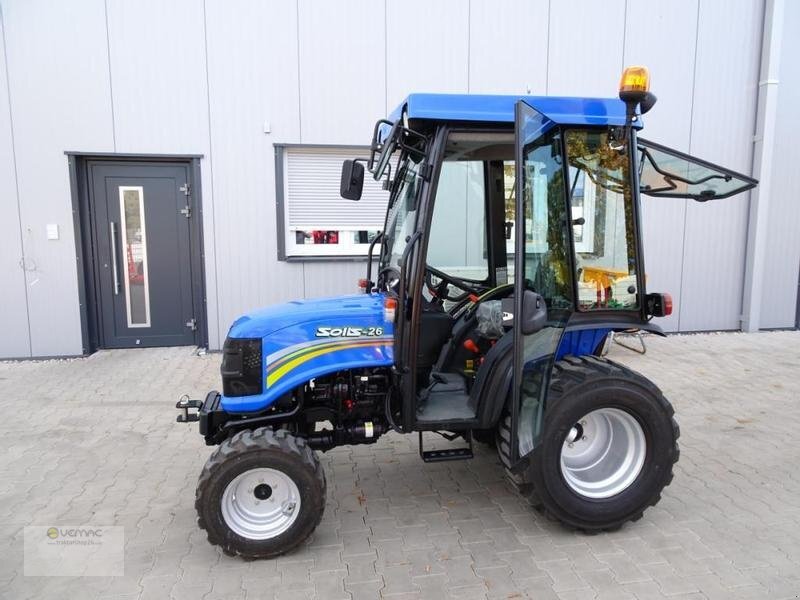 Új Kistraktor Solis Solis 26 26PS Kabine Traktor Schlepper Allrad Industrie NEU: 13 kép.