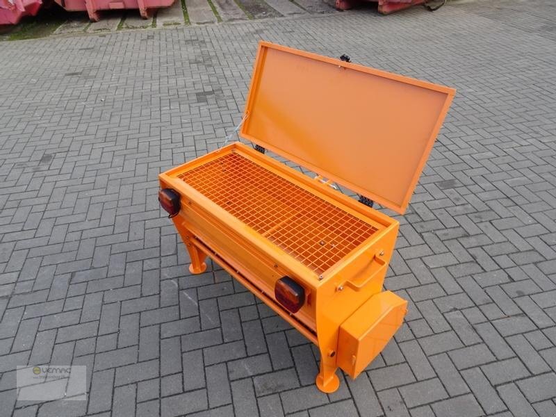 Vemac Kastenstreuer Walzenstreuer Streuer 100cm Winterdienst NEU - Homok-/ Sószóró: 5 kép. Vemac Kastenstreuer Walzenstreuer Streuer 100cm Winterdienst NEU - Homok-/ Sószóró: 5 kép.