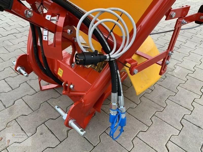 Új Homok-/ Sószóró Vemac Streuer Profi 300 Hydraulikmotor Hydraulik Radlader Traktor NEU: 11 kép.