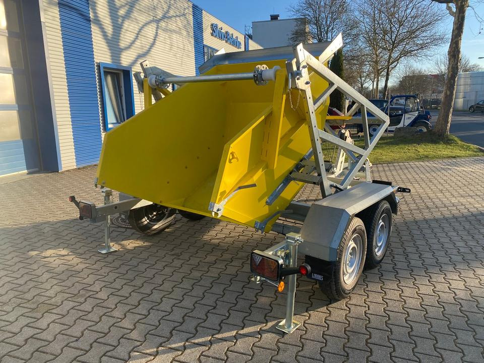 Kábeldob szállító utánfutó Lorries Kabelanhänger mit Baucontainer 3000KG *INKL.19% MWST*SOFORT VERFÜGBAR!*: 16 kép.