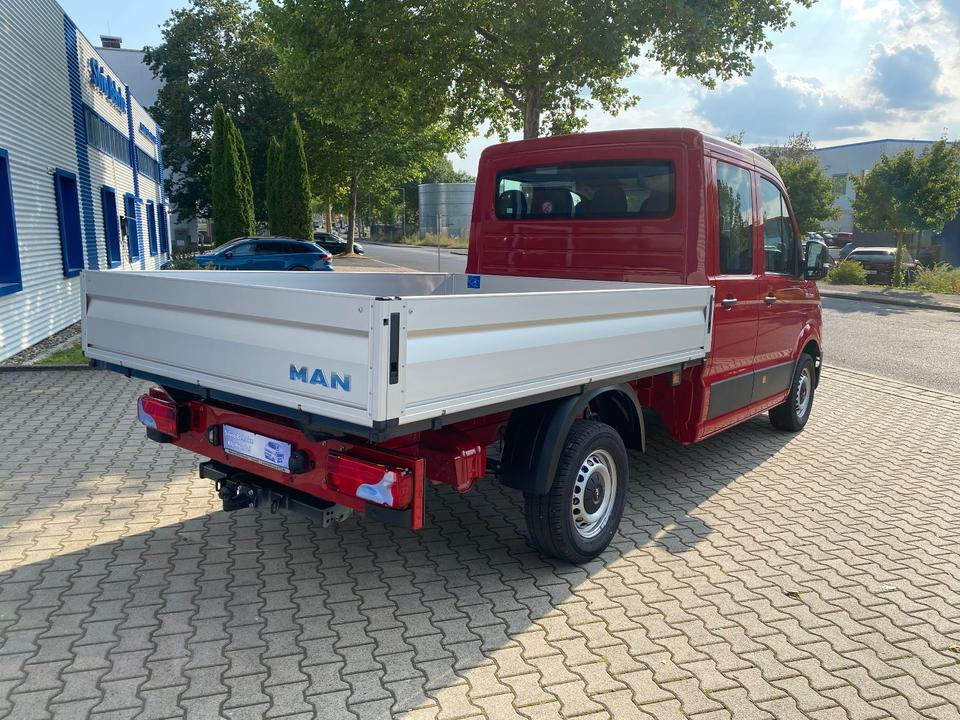 Platós kisteherautó, Duplakabinos kisteherautó MAN TGE 3.140 Doka Pritsche Next Level *TEMPO*KLIMA*CAM*AHK*APP*PDC*INKL.19% MWST*SOFORT!*: 8 kép. Platós kisteherautó, Duplakabinos kisteherautó MAN TGE 3.140 Doka Pritsche Next Level *TEMPO*KLIMA*CAM*AHK*APP*PDC*INKL.19% MWST*SOFORT!*: 8 kép.