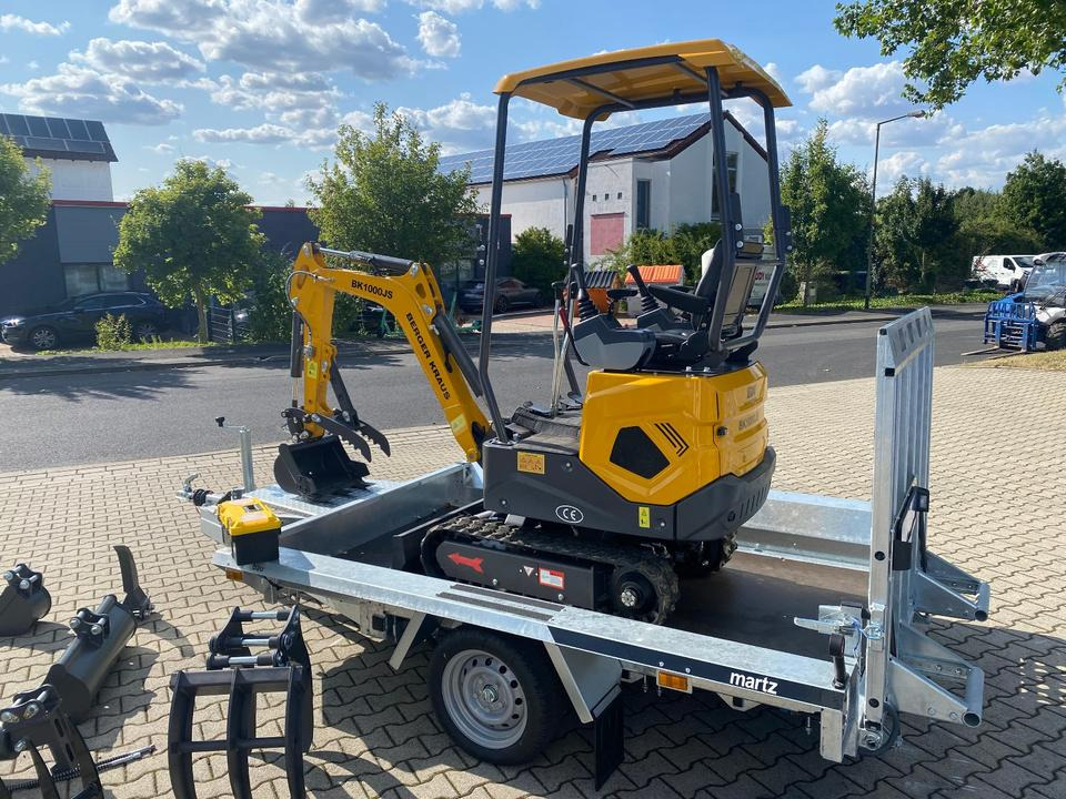 Minibagger BK1000JS + Tieflader + Zubehör *HERBSTAKTION*INKL.19% MWST*BERGER KRAUS*SOFORT!* - Minikotró: 5 kép. Minibagger BK1000JS + Tieflader + Zubehör *HERBSTAKTION*INKL.19% MWST*BERGER KRAUS*SOFORT!* - Minikotró: 5 kép.