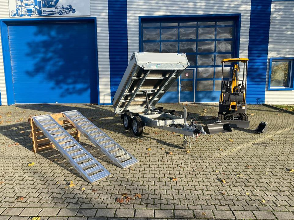 Minibagger BK1000JS im Komplettpaket mit Kippanhänger und Auffahrrampen *INKL.19% MWST*BERGER KRAUS*SOFORT!* - Minikotró: 3 kép. Minibagger BK1000JS im Komplettpaket mit Kippanhänger und Auffahrrampen *INKL.19% MWST*BERGER KRAUS*SOFORT!* - Minikotró: 3 kép.