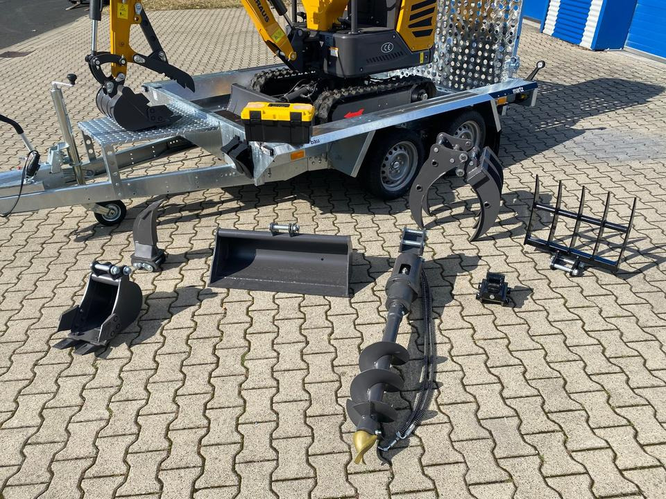 Minibagger BK1250JSR + Tieflader + Zubehör *INKL.19% MWST*BERGER KRAUS*VERSTELLFAHRWERK* KUBOTA*SOFORT!* - Minikotró: 3 kép. Minibagger BK1250JSR + Tieflader + Zubehör *INKL.19% MWST*BERGER KRAUS*VERSTELLFAHRWERK* KUBOTA*SOFORT!* - Minikotró: 3 kép.