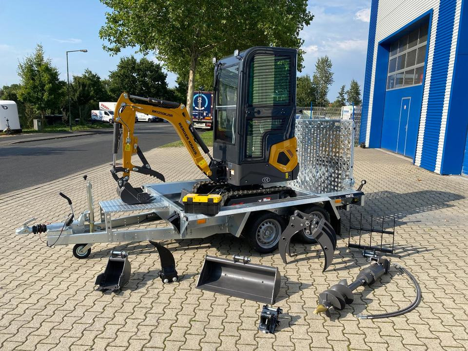 Minibagger BK1250KJSR + Tieflader + Zubehör *INKL.19% MWST*BERGER KRAUS*VERSTELLFAHRWERK* KUBOTA*SOFORT!* - Minikotró: 1 kép. Minibagger BK1250KJSR + Tieflader + Zubehör *INKL.19% MWST*BERGER KRAUS*VERSTELLFAHRWERK* KUBOTA*SOFORT!* - Minikotró: 1 kép.