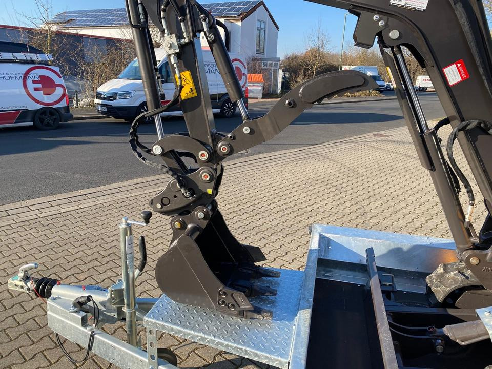 Minikotró, Pótkocsi Minibagger BK2000NKSR + Tieflader + Zubehör *INKL.19% MWST*BERGER KRAUS*KUBOTA* KLIMA*SCHWENKARM*VERSTELLFAHRWERK*: 8 kép.