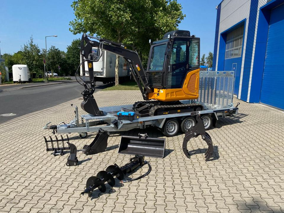 Minibagger BK2800ASR + Tieflader + Zubehör *INKL.19% MWST*BERGER KRAUS*KUBOTA*SCHWENKARM* VERSTELLFAHRWERK*KLIMA* - Minikotró: 2 kép. Minibagger BK2800ASR + Tieflader + Zubehör *INKL.19% MWST*BERGER KRAUS*KUBOTA*SCHWENKARM* VERSTELLFAHRWERK*KLIMA* - Minikotró: 2 kép.