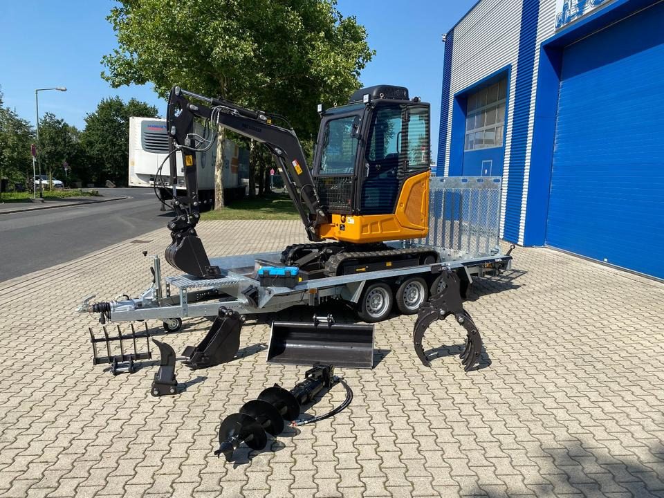 Minibagger BK2800ASR + Tieflader + Zubehör *INKL.19% MWST*BERGER KRAUS*KUBOTA*SCHWENKARM* VERSTELLFAHRWERK*KLIMA* - Minikotró: 1 kép. Minibagger BK2800ASR + Tieflader + Zubehör *INKL.19% MWST*BERGER KRAUS*KUBOTA*SCHWENKARM* VERSTELLFAHRWERK*KLIMA* - Minikotró: 1 kép.