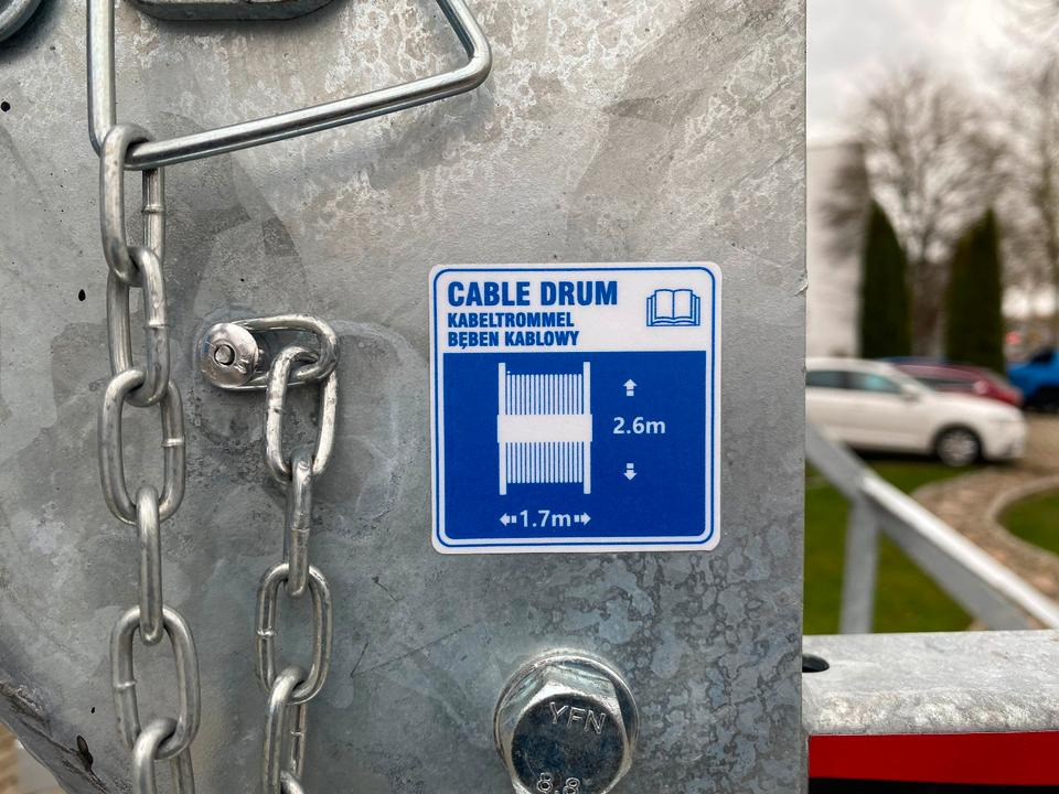 Kábeldob szállító utánfutó TA-NO Kabeltrommel-Anhänger 3500KG *INKL.19% MWST* Kabelanhänger Sofort Verfügbar!: 9 kép.