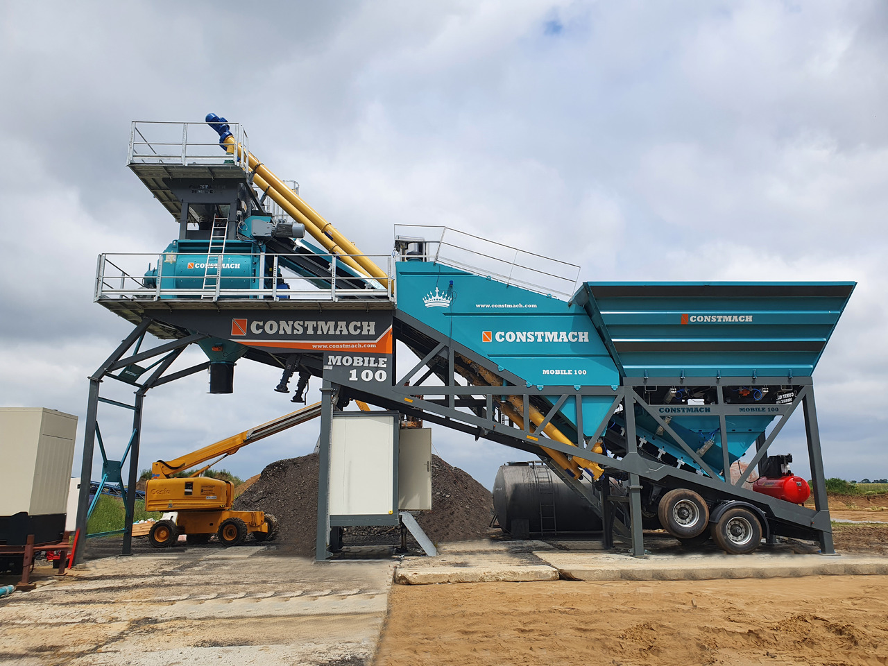 Constmach 100 m³/h Mobile Concrete Batching Plant - Betonüzem: 5 kép. Constmach 100 m³/h Mobile Concrete Batching Plant - Betonüzem: 5 kép.
