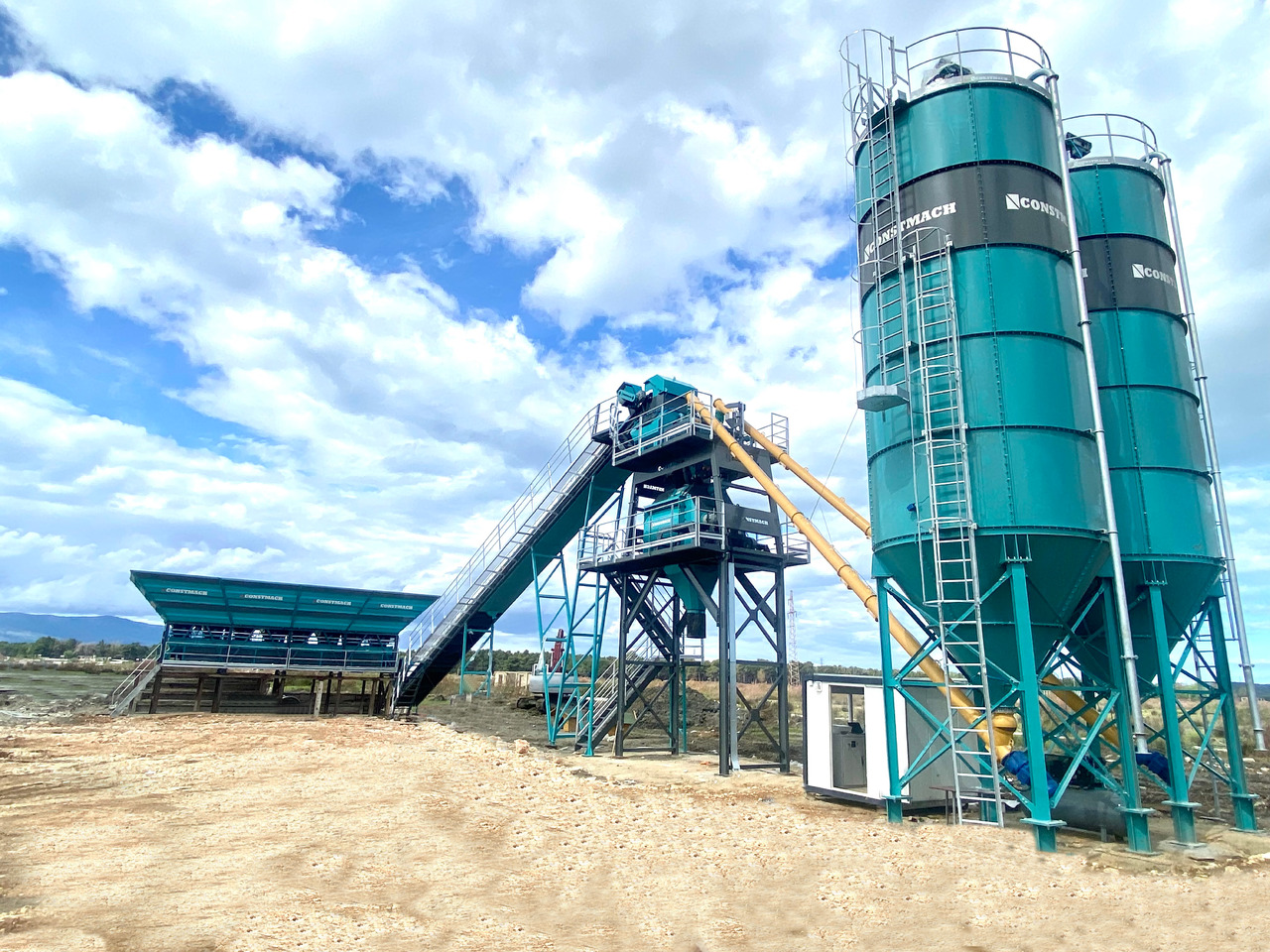 Constmach 100 m³/h Stationary Concrete Batching Plant - Betonüzem: 4 kép. Constmach 100 m³/h Stationary Concrete Batching Plant - Betonüzem: 4 kép.