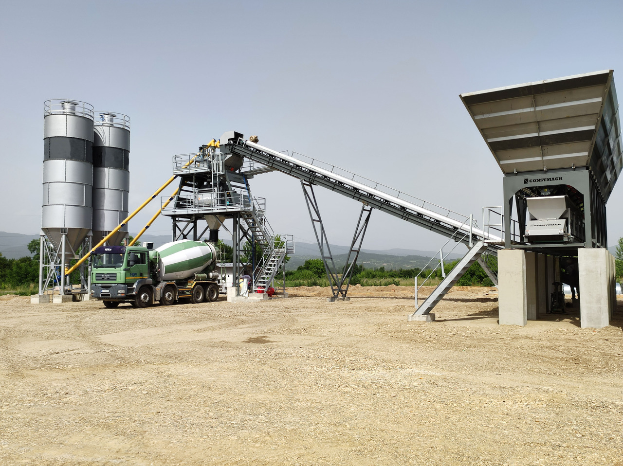 Constmach 160 m³/h Stationary Concrete Batching Plant - Betonüzem: 1 kép. Constmach 160 m³/h Stationary Concrete Batching Plant - Betonüzem: 1 kép.
