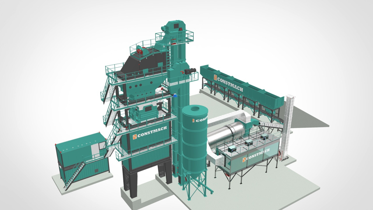 Constmach Centrale D'asphalte Stationnaire Livrée en Stock Garantie 2 ans - Aszfalt növény: 1 kép. Constmach Centrale D'asphalte Stationnaire Livrée en Stock Garantie 2 ans - Aszfalt növény: 1 kép.