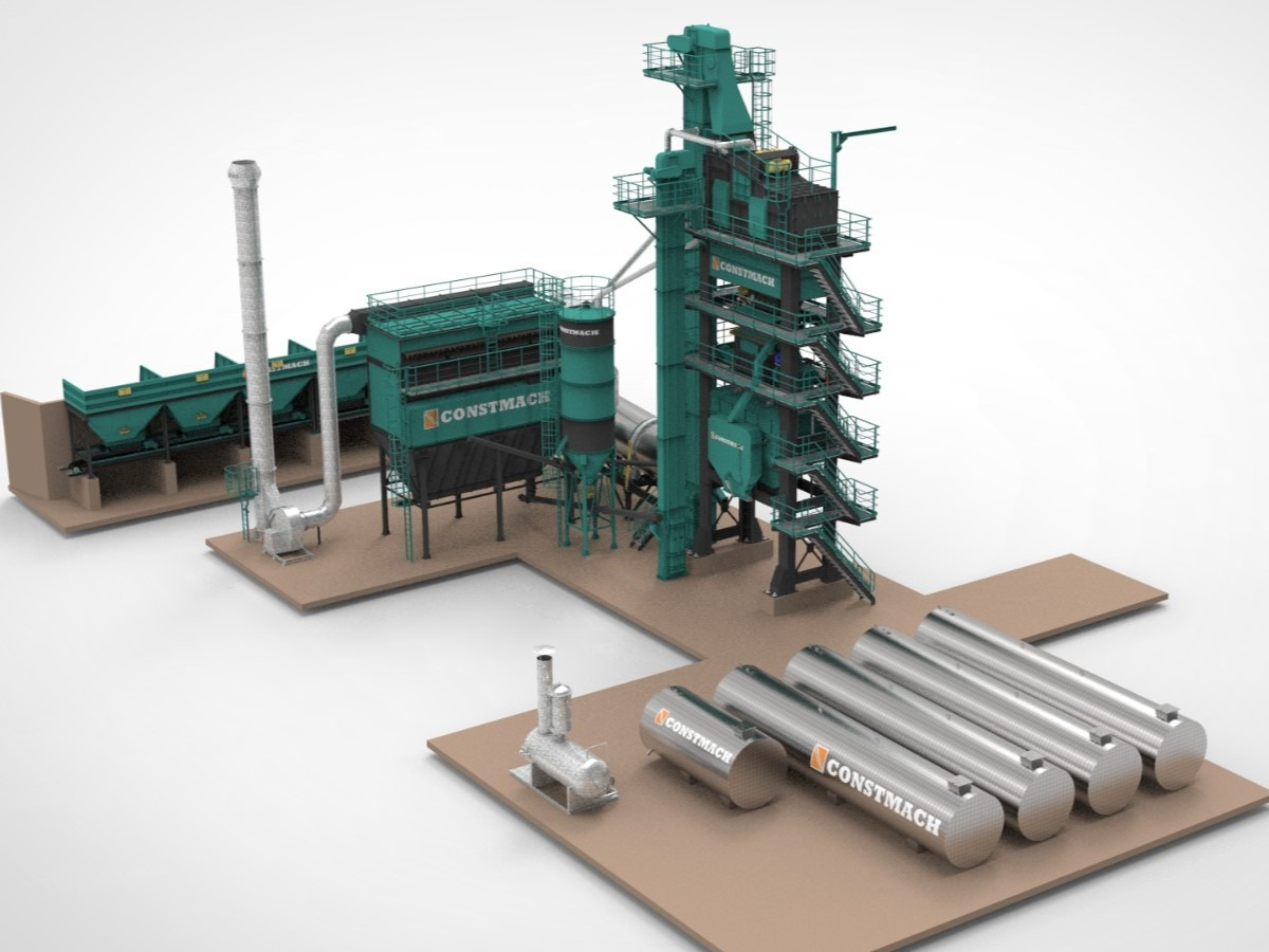 Constmach Centrales D'asphalte Fixes de Type Batch - Aszfalt növény: 1 kép. Constmach Centrales D'asphalte Fixes de Type Batch - Aszfalt növény: 1 kép.