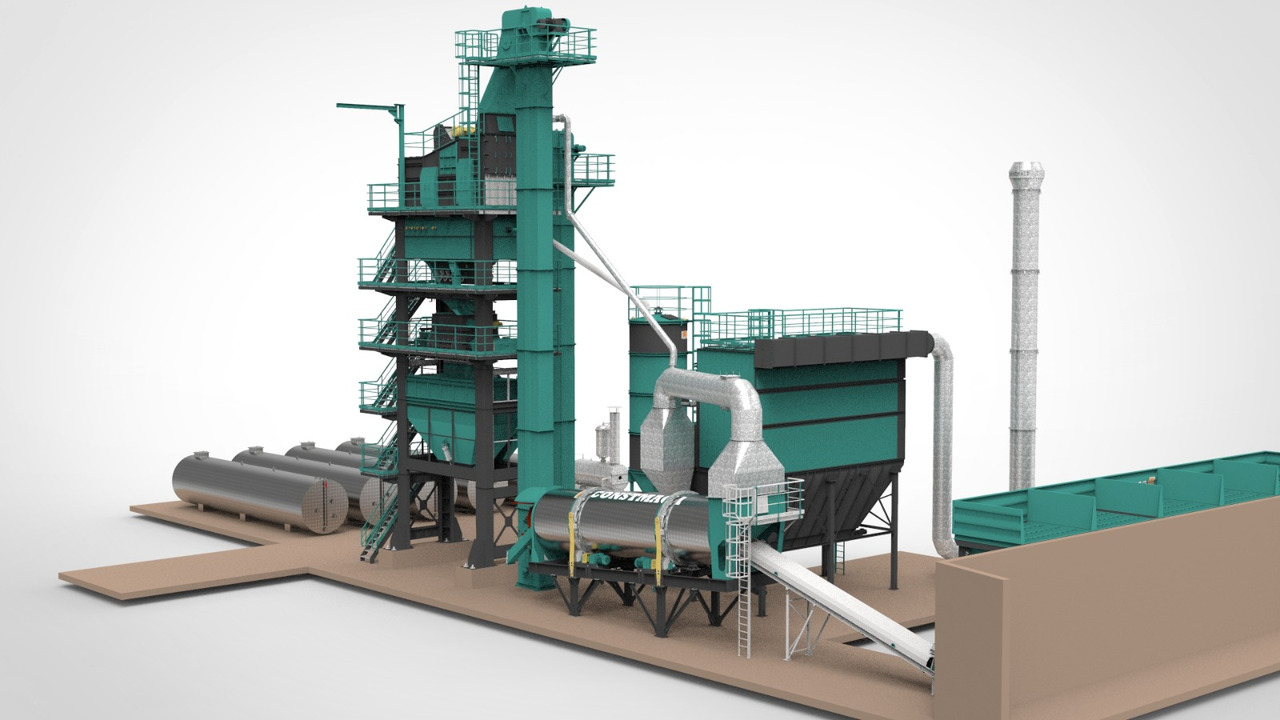 Constmach Stationary Asphalt Plant Delivered in Stock 2 Year Warranty - Aszfalt növény: 2 kép. Constmach Stationary Asphalt Plant Delivered in Stock 2 Year Warranty - Aszfalt növény: 2 kép.