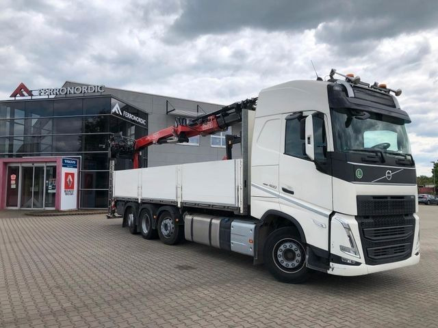 Volvo FH460 8x2 TRIDEM VLA&NLA gelenkt*FASSI F215AS.24 - Platós teherautó, Darus autó: 5 kép. Volvo FH460 8x2 TRIDEM VLA&NLA gelenkt*FASSI F215AS.24 - Platós teherautó, Darus autó: 5 kép.