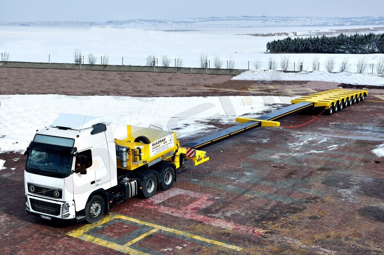 Új Pótkocsi mélybölcsős a következők szállításához nehézgépek Özgül 8 AXLE LOWBED SEMI TRAILER: 25 kép.