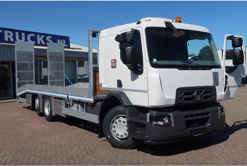 Renault T 320 Oprijwagen ED6 6x2 - Autószállító teherautó: 2 kép. Renault T 320 Oprijwagen ED6 6x2 - Autószállító teherautó: 2 kép.