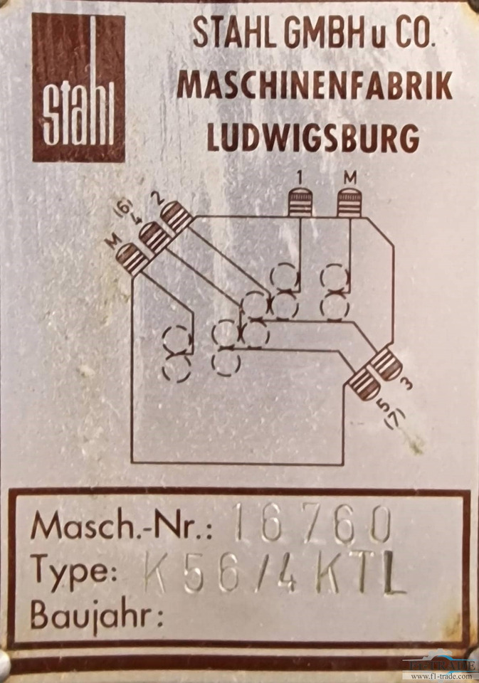 Stahl K56/4-KTL - Hajtógatógép: 2 kép. Stahl K56/4-KTL - Hajtógatógép: 2 kép.