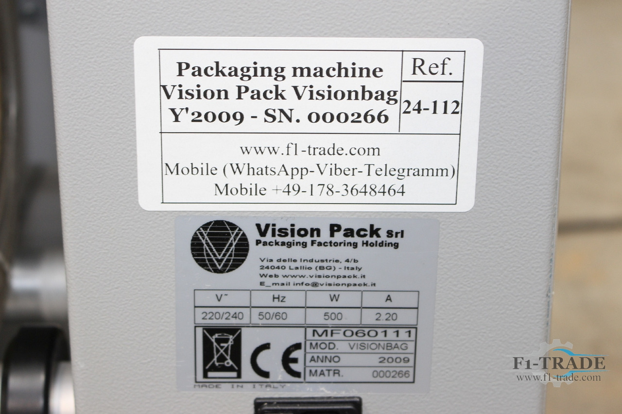 Nyomdagép Vision Pack Visionbag: 6 kép. Nyomdagép Vision Pack Visionbag: 6 kép.