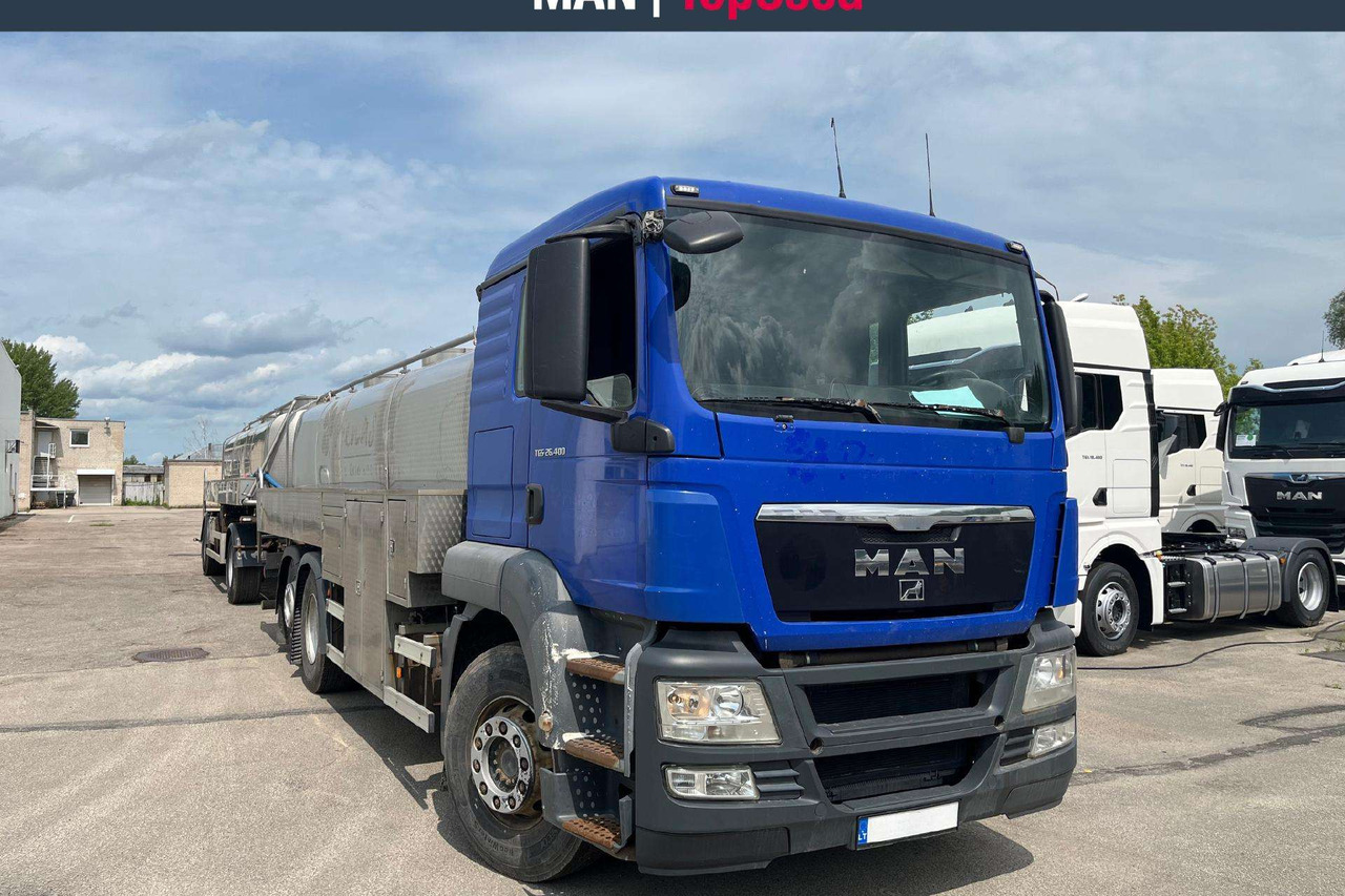 MAN 26.400 6X2-2 Plandex (8633) - Tartályos teherautó: 2 kép. MAN 26.400 6X2-2 Plandex (8633) - Tartályos teherautó: 2 kép.