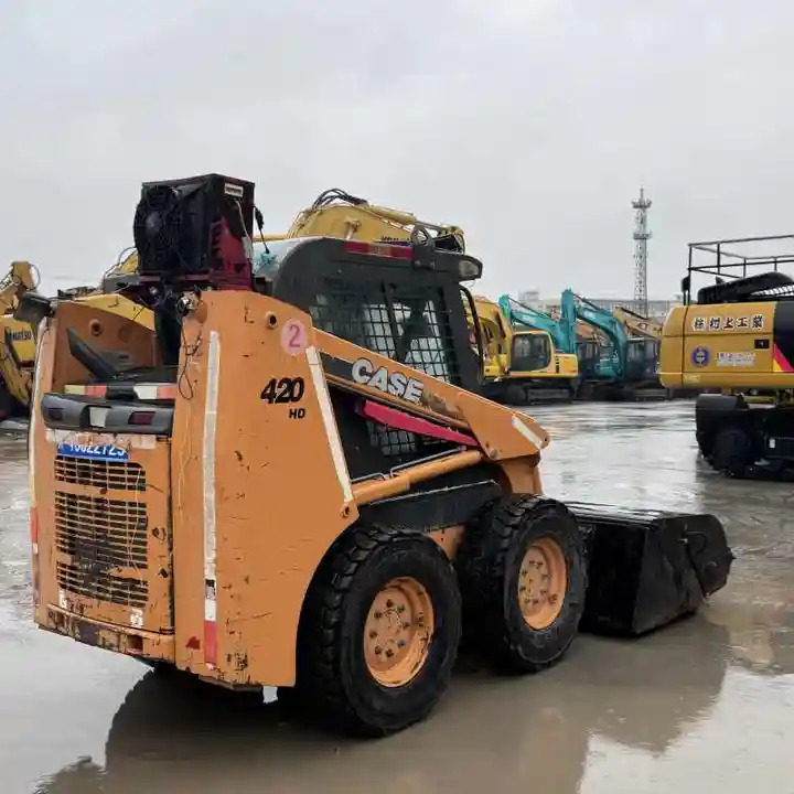Mini homlokrakodó Construction Mini Equipment Case 420 Skid Steer Loader for Sale: 6 kép.